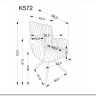 Стул кухонный Halmar K572 поворотный (кремовый/черный)