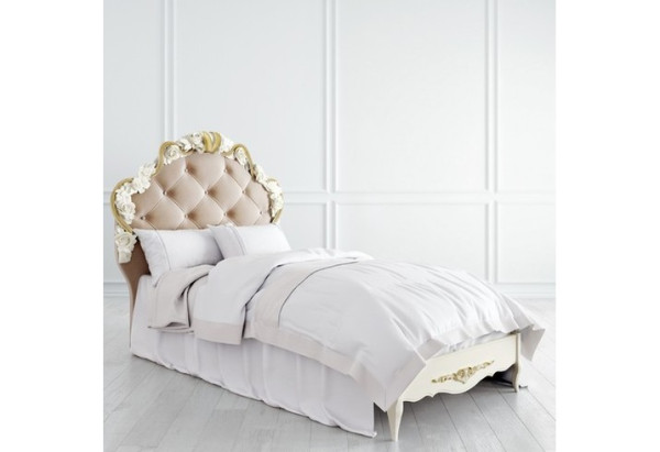 Купить Кровать с мягким изголовьем 90*190 Romantic R409-K02-AG-B01 с доставкой по России по цене производителя можно в магазине Другая Мебель в Красноярске