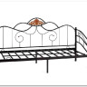 Купить Кровать Federica (mod. AT-881) 90*200 см (Day bed), красный дуб/черный с доставкой по России по цене производителя можно в магазине Другая Мебель в Красноярске