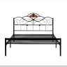 Купить Кровать Federica (mod. AT-881) 160*200 (Queen bed), красный дуб/черный с доставкой по России по цене производителя можно в магазине Другая Мебель в Красноярске