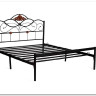 Купить Кровать Federica (mod. AT-881) 160*200 (Queen bed), красный дуб/черный с доставкой по России по цене производителя можно в магазине Другая Мебель в Красноярске