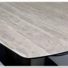 Стол DAGFINN 160 IVORY TRAVERTINE SOLID CERAMIC / Кофе / Орех, ®DISAUR