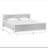 Купить Кровать Koen LOZ180x200 ясень снежный BRW с доставкой по России по цене производителя можно в магазине Другая Мебель в Красноярске