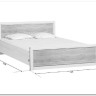 Купить Кровать Koen LOZ140x200 ясень снежный BRW с доставкой по России по цене производителя можно в магазине Другая Мебель в Красноярске