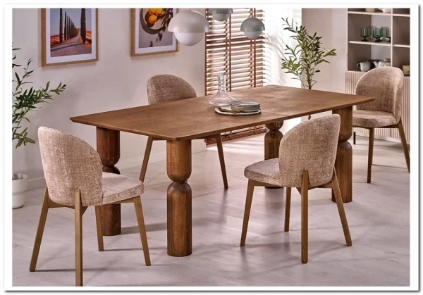 Стол обеденный Halmar MELTON раскладной (орех светлый/орех светлый)