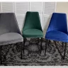 Стул NEPAL-P ЗЕЛЕНЫЙ 19 велюр/ черный каркас 