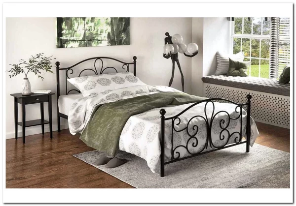 Кровать HALMAR PANAMA (черный) 120/200