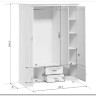 Купить Шкаф Кентаки SZF5D2S белый BRW  с доставкой по России по цене производителя можно в магазине Другая Мебель в Красноярске