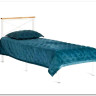 Купить Кровать Iris (mod.9311) дерево гевея/металл, 90*200 см (Single bed), Белый (White) с доставкой по России по цене производителя можно в магазине Другая Мебель в Красноярске