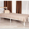 Купить Кровать Iris (mod.9311) дерево гевея/металл, 90*200 см (Single bed), Белый (White) с доставкой по России по цене производителя можно в магазине Другая Мебель в Красноярске