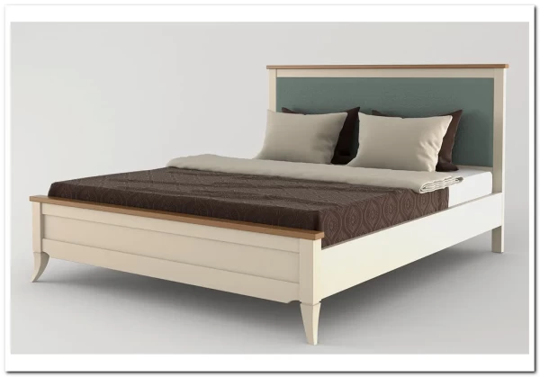 Кровать двуспальная Римини с мягким изголовьем